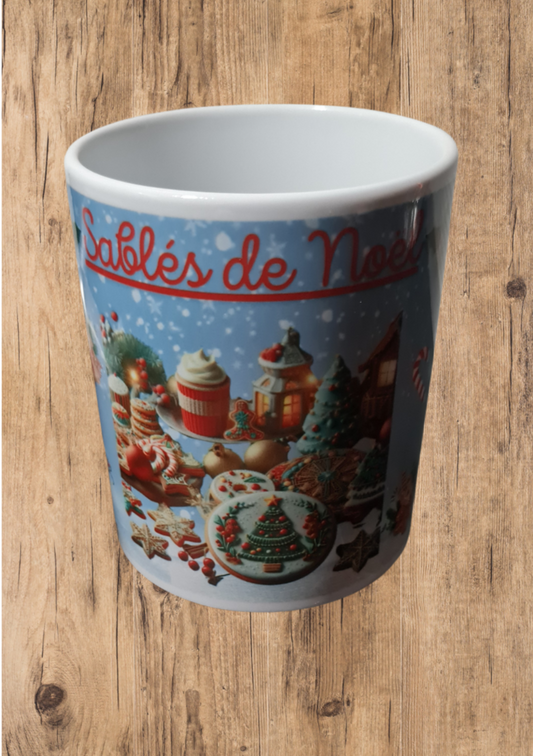 Mug de Noël "Recette Sablé de Noël"